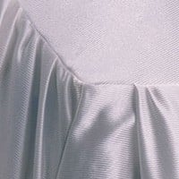 White Shiny Graduation Gown Color Swatch